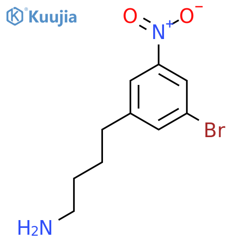 4-(3-bromo-5-nitrophenyl)butan-1-amine structure