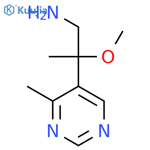 2-methoxy-2-(4-methylpyrimidin-5-yl)propan-1-amine structure