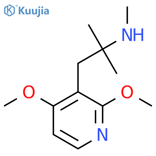 1-(2,4-dimethoxypyridin-3-yl)-2-methylpropan-2-yl(methyl)amine structure