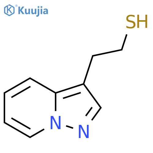 2-{pyrazolo1,5-apyridin-3-yl}ethane-1-thiol structure