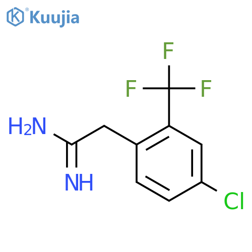 2-4-chloro-2-(trifluoromethyl)phenylethanimidamide structure