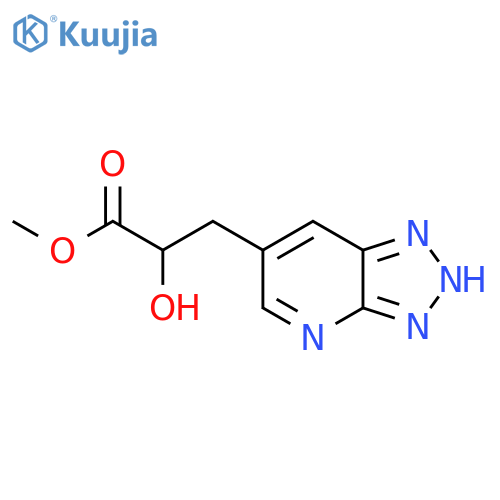methyl 2-hydroxy-3-{3H-1,2,3triazolo4,5-bpyridin-6-yl}propanoate structure