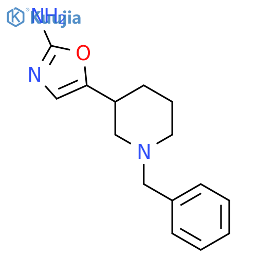 5-(1-benzylpiperidin-3-yl)-1,3-oxazol-2-amine structure