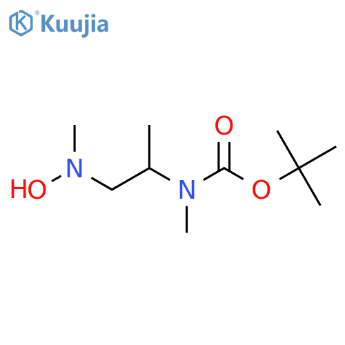 tert-butyl N-{1-hydroxy(methyl)aminopropan-2-yl}-N-methylcarbamate structure