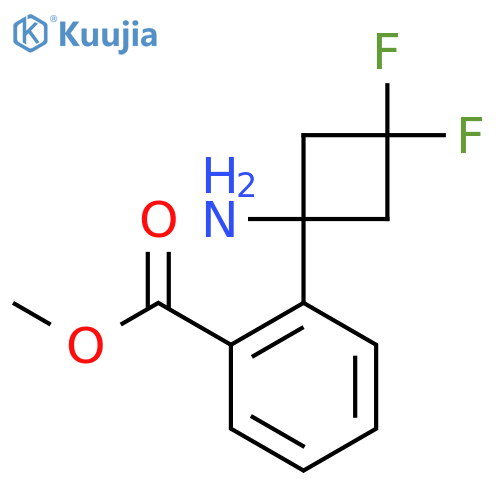 Methyl 2-(1-amino-3,3-difluorocyclobutyl)benzoate structure