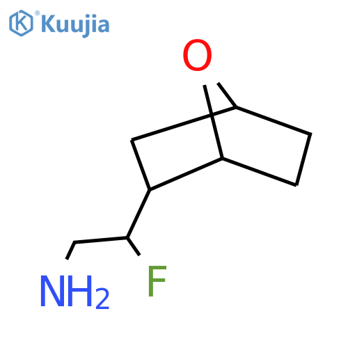 2-fluoro-2-{7-oxabicyclo2.2.1heptan-2-yl}ethan-1-amine structure
