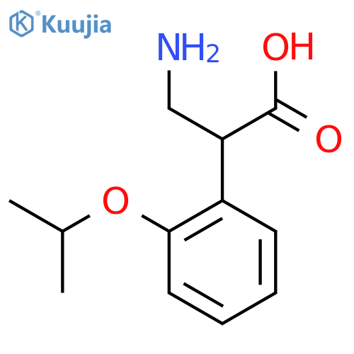 3-amino-2-2-(propan-2-yloxy)phenylpropanoic acid structure