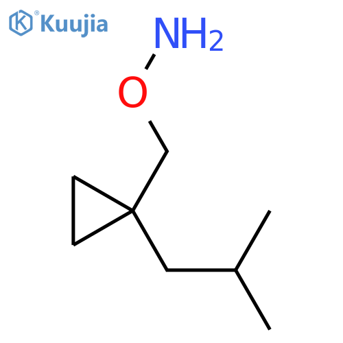 O-{1-(2-methylpropyl)cyclopropylmethyl}hydroxylamine structure