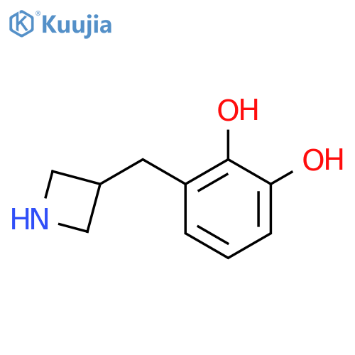 3-(azetidin-3-yl)methylbenzene-1,2-diol structure