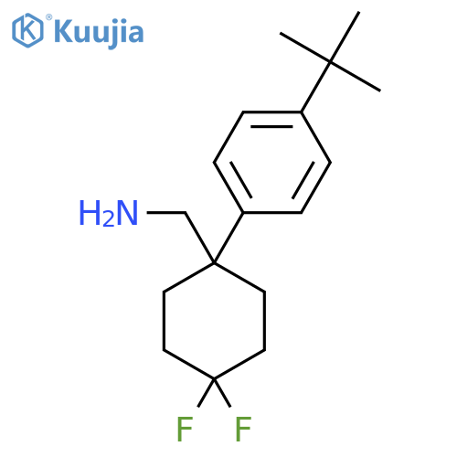 1-(4-tert-butylphenyl)-4,4-difluorocyclohexylmethanamine structure