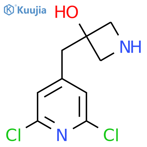 3-(2,6-dichloropyridin-4-yl)methylazetidin-3-ol structure