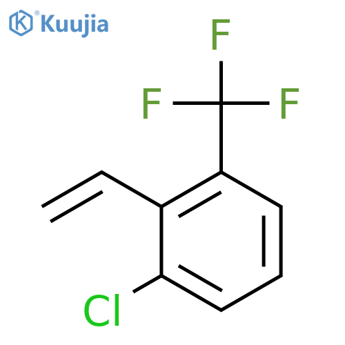 1-chloro-2-ethenyl-3-(trifluoromethyl)benzene structure