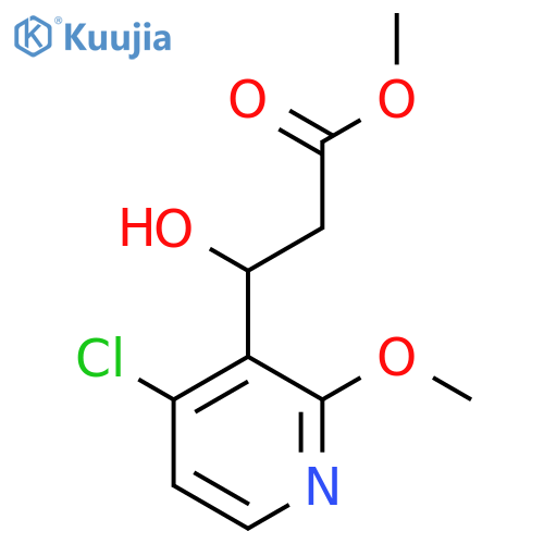 methyl 3-(4-chloro-2-methoxypyridin-3-yl)-3-hydroxypropanoate structure