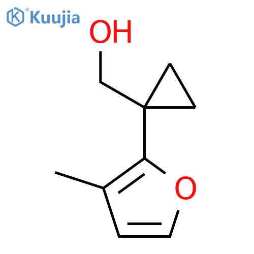1-(3-methylfuran-2-yl)cyclopropylmethanol structure