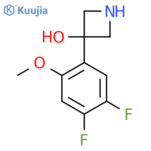3-(4,5-difluoro-2-methoxyphenyl)azetidin-3-ol structure