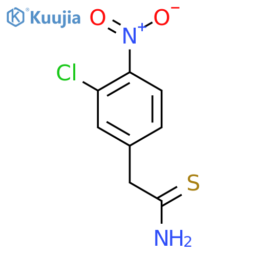 2-(3-chloro-4-nitrophenyl)ethanethioamide structure