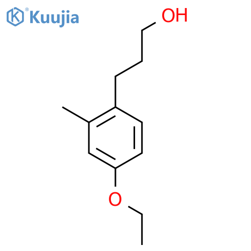 3-(4-ethoxy-2-methylphenyl)propan-1-ol structure