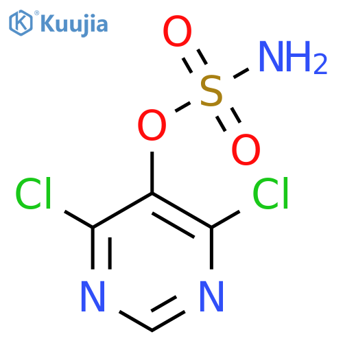 4,6-dichloropyrimidin-5-yl sulfamate structure