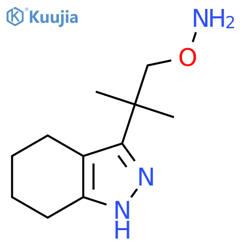 O-2-methyl-2-(4,5,6,7-tetrahydro-1H-indazol-3-yl)propylhydroxylamine structure