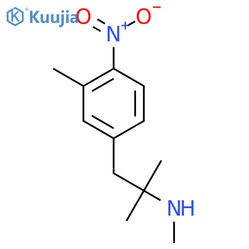 methyl2-methyl-1-(3-methyl-4-nitrophenyl)propan-2-ylamine structure