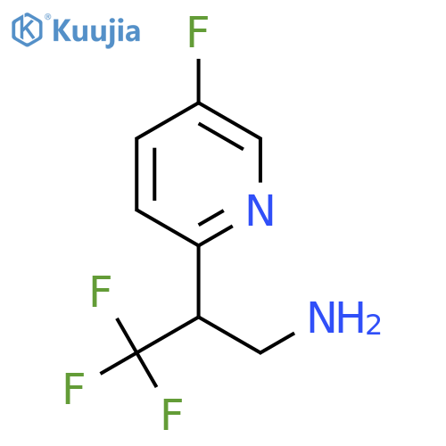 3,3,3-trifluoro-2-(5-fluoropyridin-2-yl)propan-1-amine structure