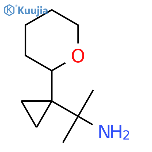 2-1-(oxan-2-yl)cyclopropylpropan-2-amine structure