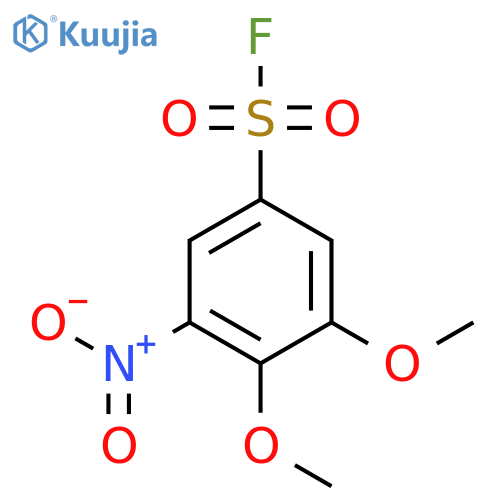 3,4-dimethoxy-5-nitrobenzene-1-sulfonyl fluoride structure
