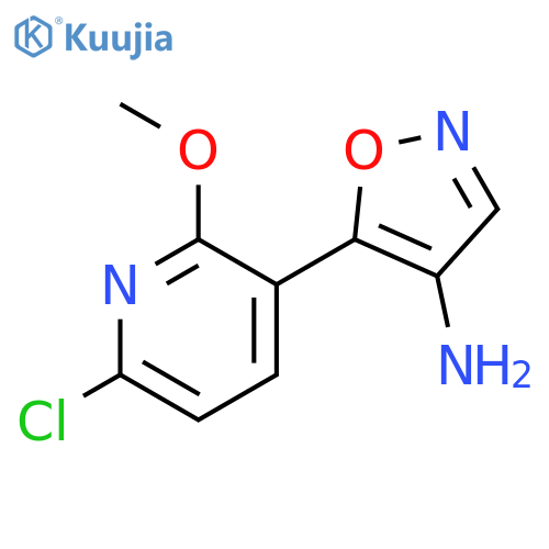 5-(6-chloro-2-methoxypyridin-3-yl)-1,2-oxazol-4-amine structure