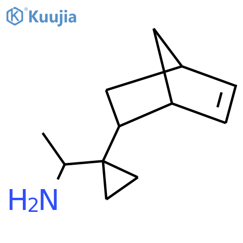1-(1-{bicyclo2.2.1hept-5-en-2-yl}cyclopropyl)ethan-1-amine structure
