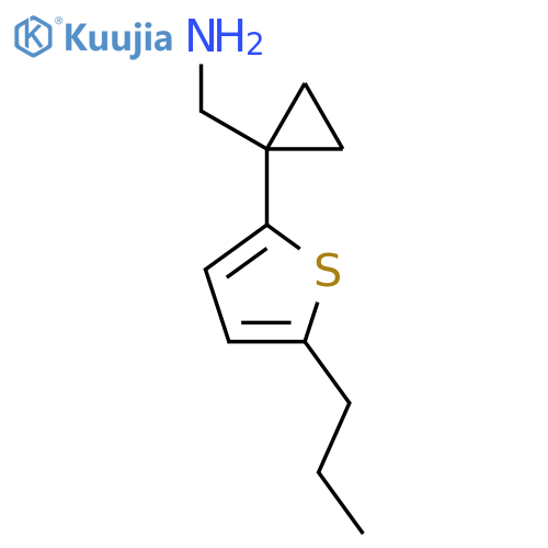 1-(5-propylthiophen-2-yl)cyclopropylmethanamine structure