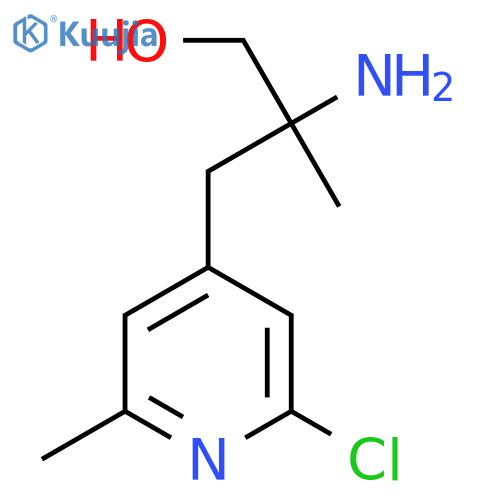 2-amino-3-(2-chloro-6-methylpyridin-4-yl)-2-methylpropan-1-ol structure