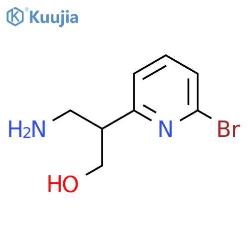 3-amino-2-(6-bromopyridin-2-yl)propan-1-ol structure