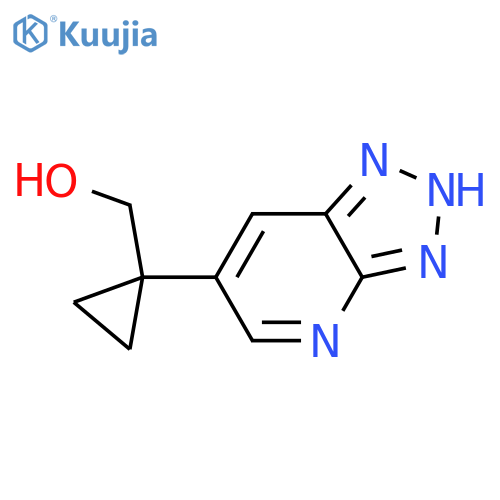 (1-{3H-1,2,3triazolo4,5-bpyridin-6-yl}cyclopropyl)methanol structure