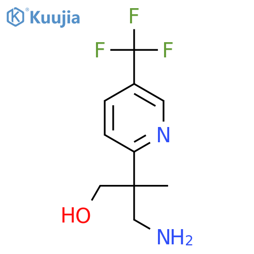 3-amino-2-methyl-2-5-(trifluoromethyl)pyridin-2-ylpropan-1-ol structure