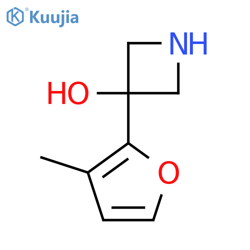 3-(3-methylfuran-2-yl)azetidin-3-ol structure