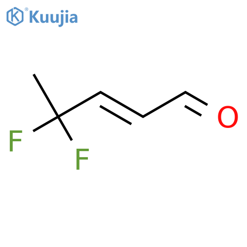 4,4-difluoropent-2-enal structure