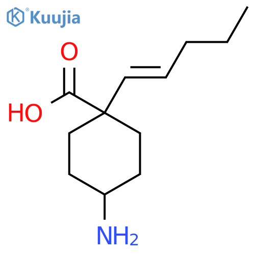 4-amino-1-(pent-1-en-1-yl)cyclohexane-1-carboxylic acid structure