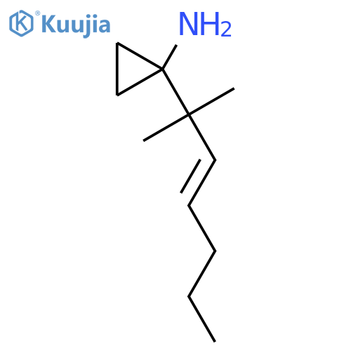 1-(2-methylhept-3-en-2-yl)cyclopropan-1-amine structure