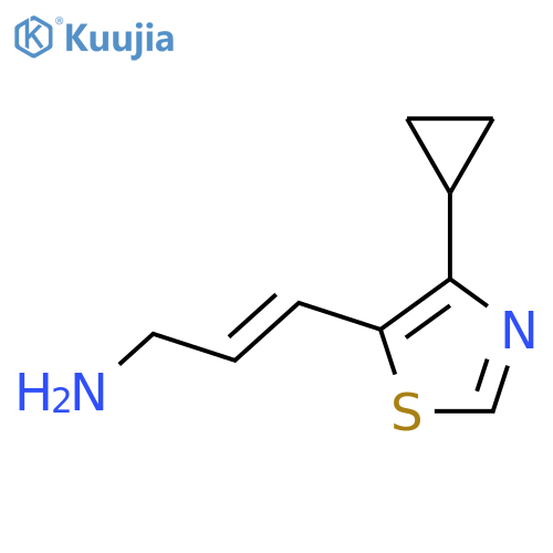 3-(4-cyclopropyl-1,3-thiazol-5-yl)prop-2-en-1-amine structure