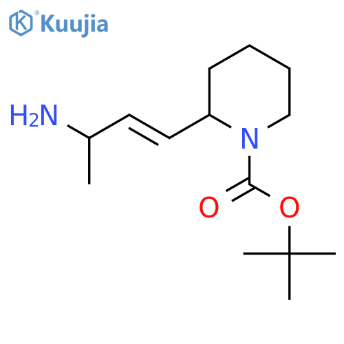 tert-butyl 2-(3-aminobut-1-en-1-yl)piperidine-1-carboxylate structure