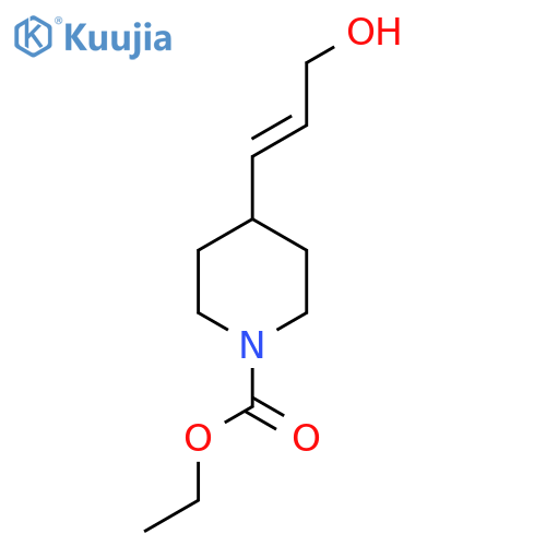 ethyl 4-(3-hydroxyprop-1-en-1-yl)piperidine-1-carboxylate structure