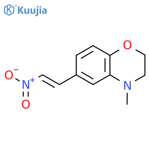 4-methyl-6-(2-nitroethenyl)-3,4-dihydro-2H-1,4-benzoxazine structure
