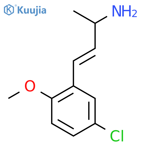 4-(5-chloro-2-methoxyphenyl)but-3-en-2-amine structure
