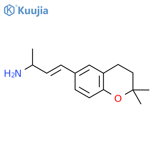 4-(2,2-dimethyl-3,4-dihydro-2H-1-benzopyran-6-yl)but-3-en-2-amine structure
