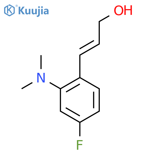 3-2-(dimethylamino)-4-fluorophenylprop-2-en-1-ol structure
