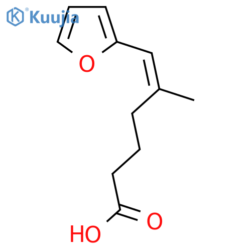 6-(furan-2-yl)-5-methylhex-5-enoic acid structure