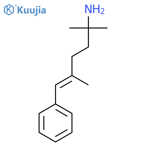 2,5-dimethyl-6-phenylhex-5-en-2-amine structure