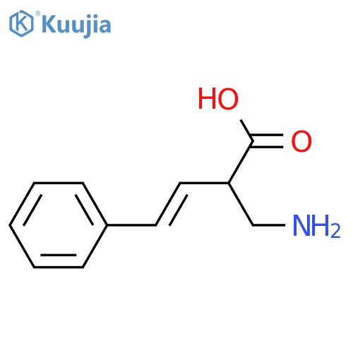 2-(aminomethyl)-4-phenylbut-3-enoic acid structure