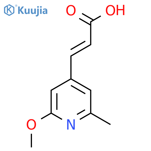 3-(2-methoxy-6-methylpyridin-4-yl)prop-2-enoic acid structure