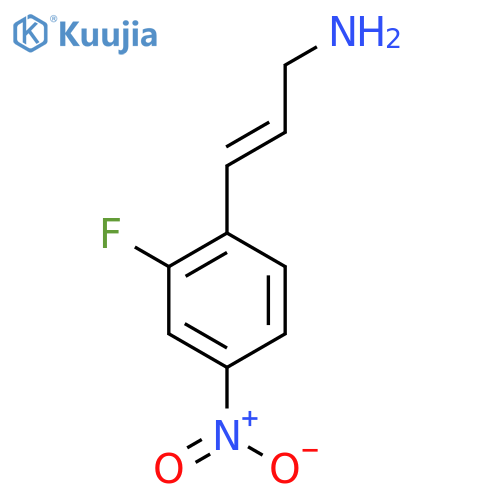 3-(2-fluoro-4-nitrophenyl)prop-2-en-1-amine structure